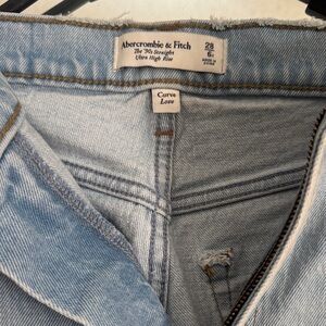 Abercrombie & Fitch Ultra High Rise Light Denim Jeans